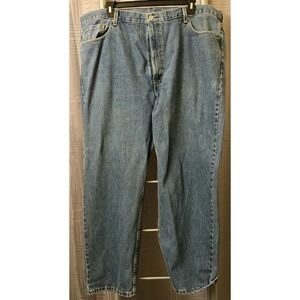 Levis 550 Relaxed Straight‎ Medium Wash Denim Jeans Mens 48x32 (Fits 46x31)